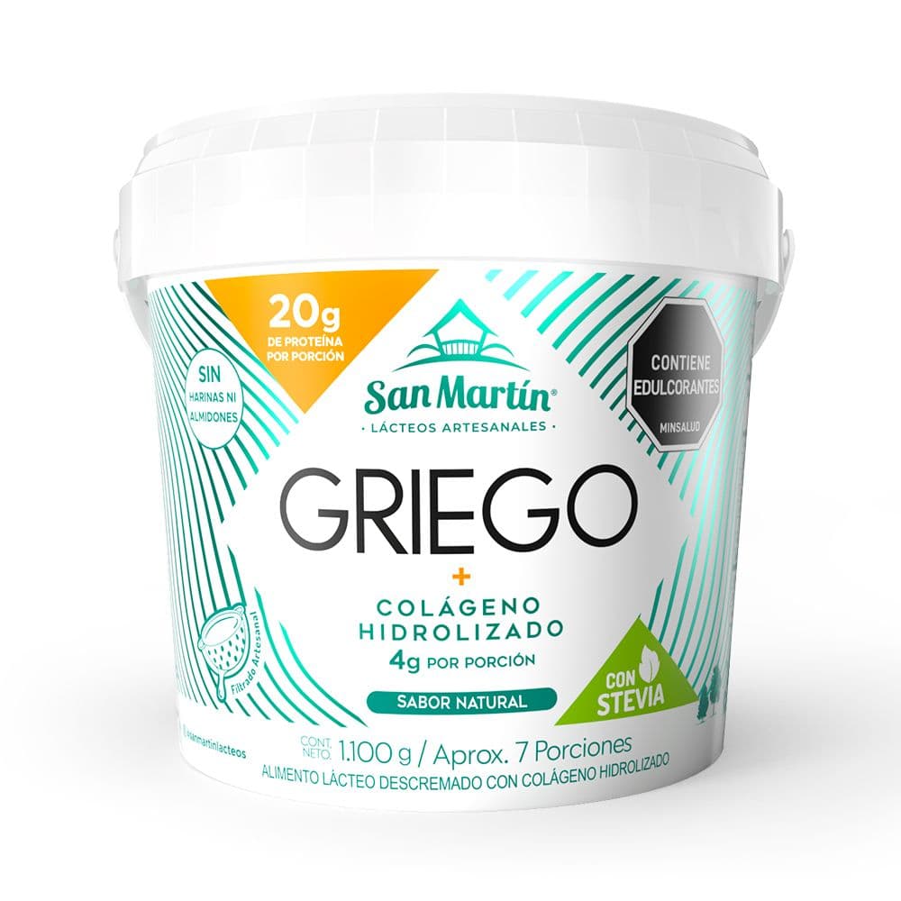 Yogurt griego + colágeno hidrolizado