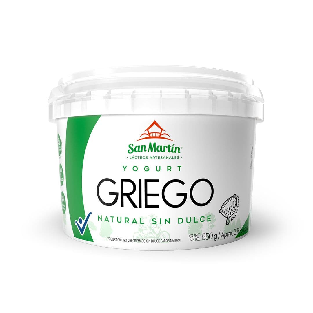 Yogurt griego natural sin dulce
